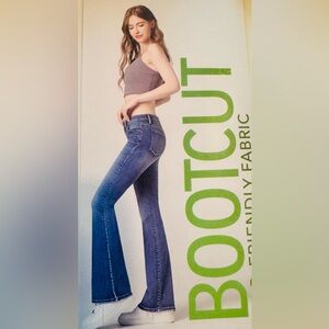 High-Rise Blue Flare Jeans — Bootcut Style